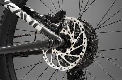 Kado S Gloss Dark Silver Brakes calliper and rotors