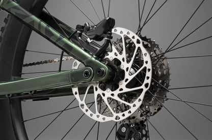 Kado S Metallic Gloss Aston Green Brakes calliper and rotors