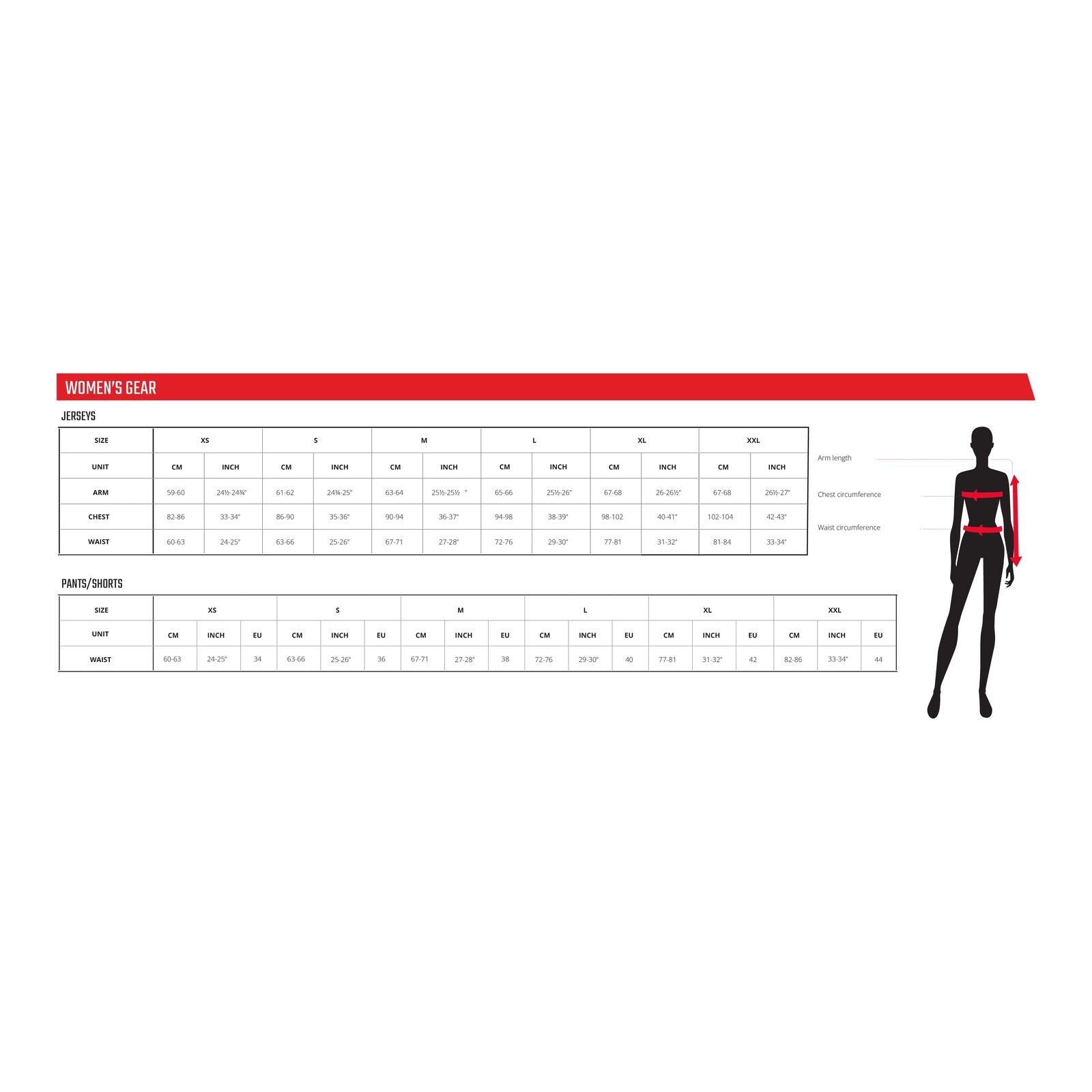 Womens size chart Leatt