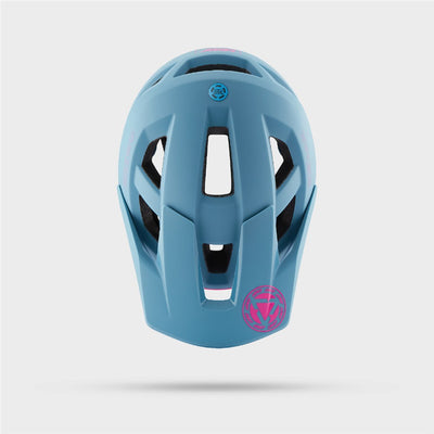 Image of the top Leatt AllMtn 2.0 helmet in Retro Blue 
