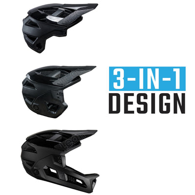 Leatt Helmet MTB Enduro 3.0 (Stealth) convertible 