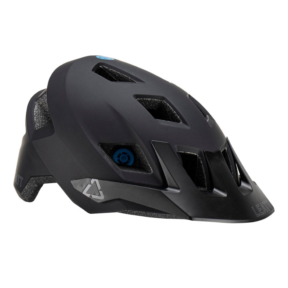 Leatt MTB AllMtn 1.0 V23 Helmet Stealth – Black,  back image  side