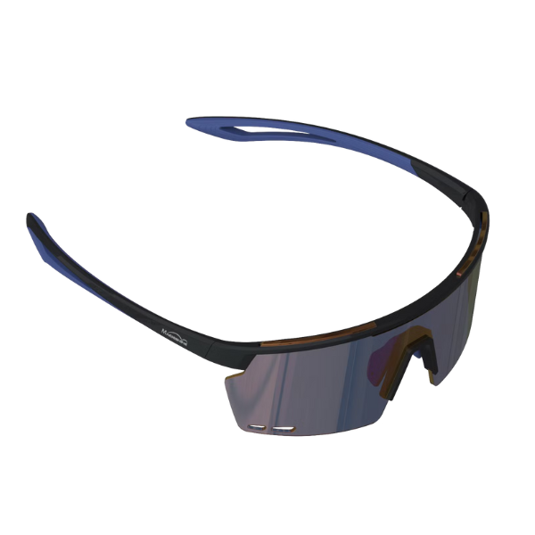 Magic Shine Rouleur Eyewear - Classic - Black/Blue Frame - Blue Mirror Lense