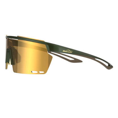 Magic Shine Rouleur Eyewear - Photochromic - Green / Brown Frame Photochromic Golden Lense