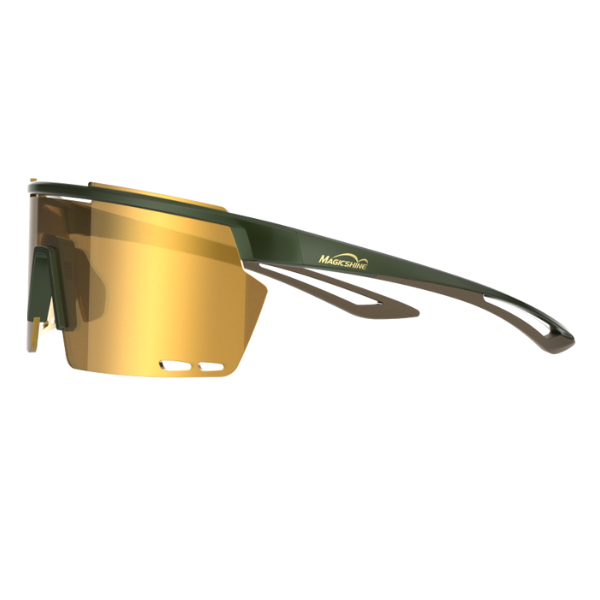 Magic Shine Rouleur Eyewear - Photochromic - Green / Brown Frame Photochromic Golden Lense