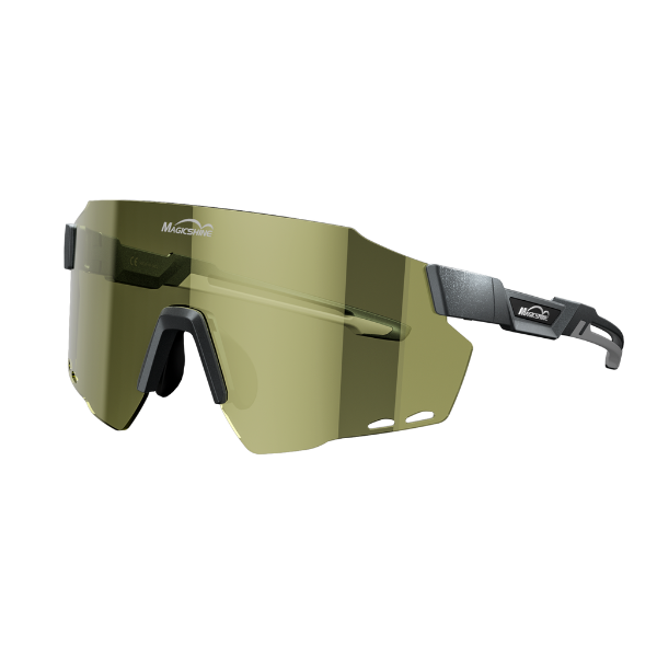 Magic Shine Windbreaker Eyewear - Classic - Matte Silver Gray / Gold Mirror Lens