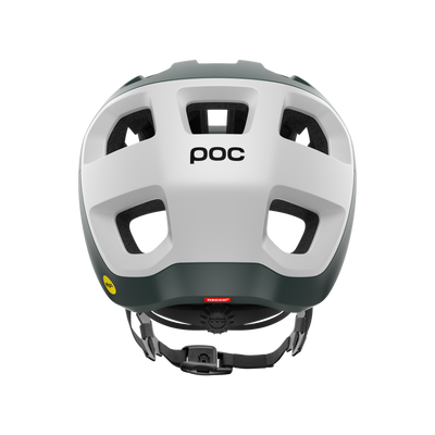 POC Cularis Helmet – Pargasite Green Matt / Hydrogen White Matt - back