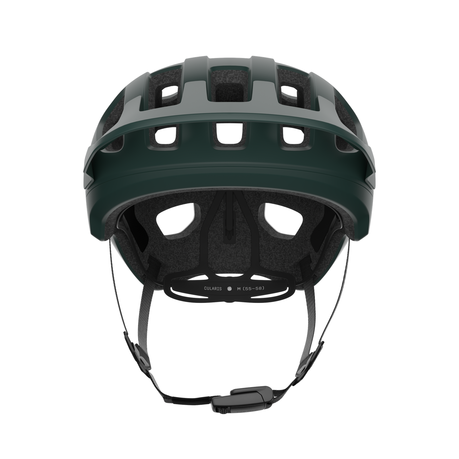 POC Cularis Helmet – Pargasite Green Matt / Hydrogen White Matt - front
