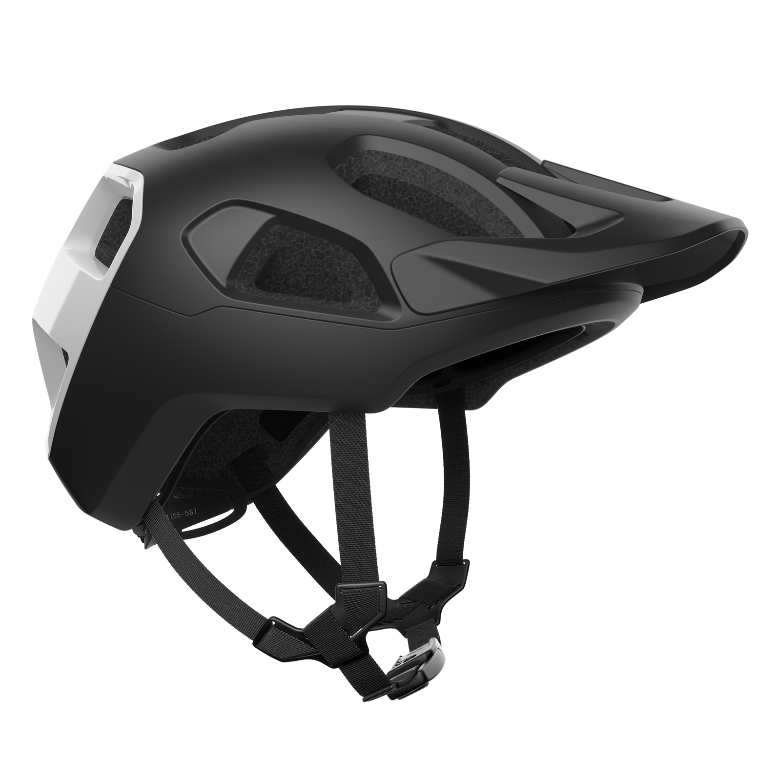 POC Cularis Helmet – Uranium Black Matt / Hydrogen White fromo the right side