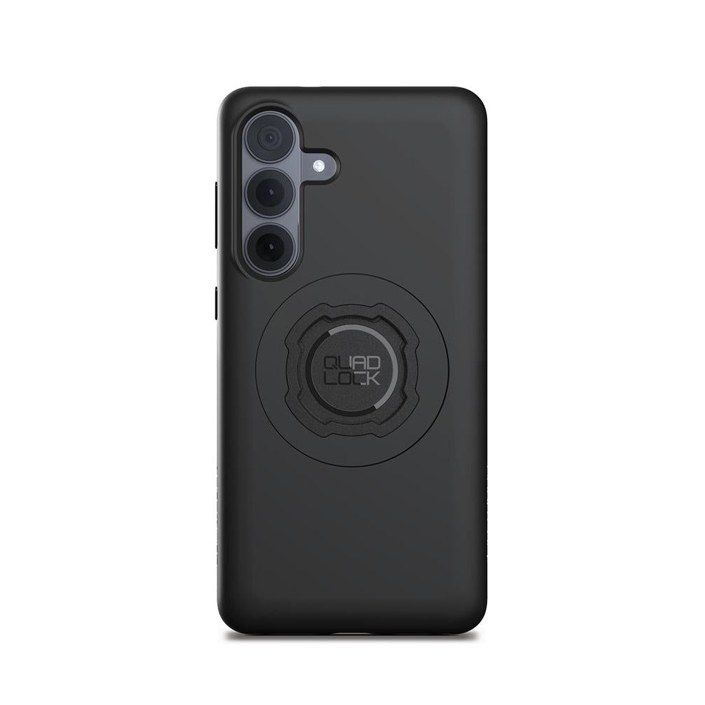 Black phone case with a brand logo on a white background