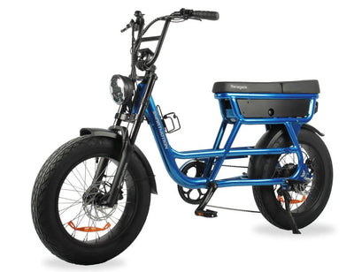Blue Smartmotion Renegade E-Bike on a white background