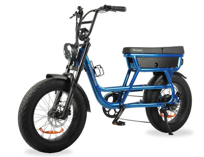 Blue Smartmotion Renegade E-Bike on a white background