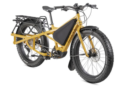 Tern Orox S12 Adventure Cargo E-bike in yellow side picture
