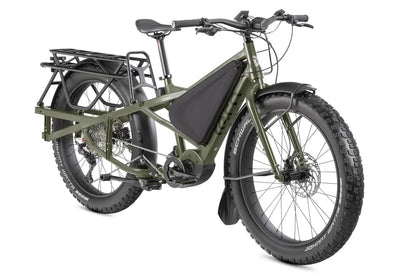 Tern Orox S12 Adventure Cargo E-bike in green side picture
