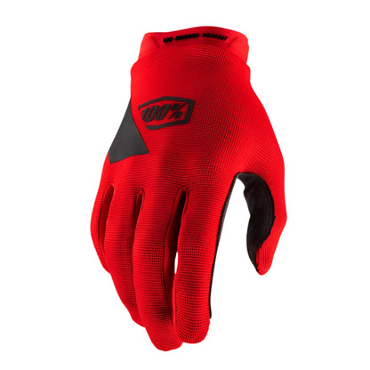100% RideCamp Youth Gloves Red