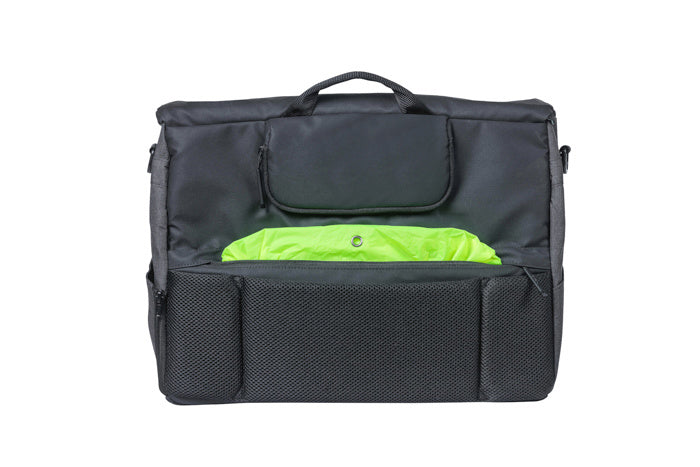 Basil B-Safe Commuter Office Bag With LED - Graphite Black - Rain cover