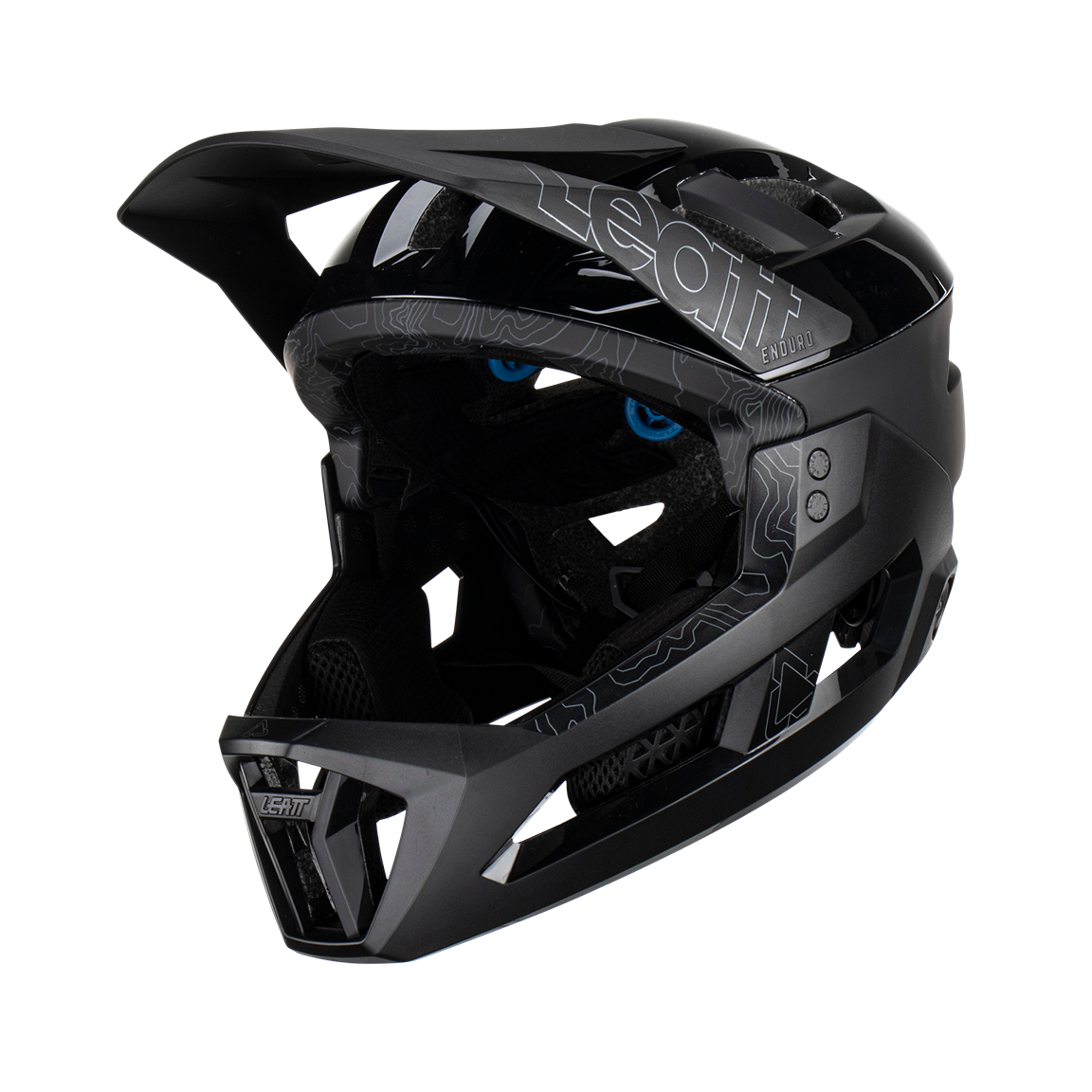 Leatt MTB Enduro 3.0 Convertible Helmet – Stealth (3-in-1)