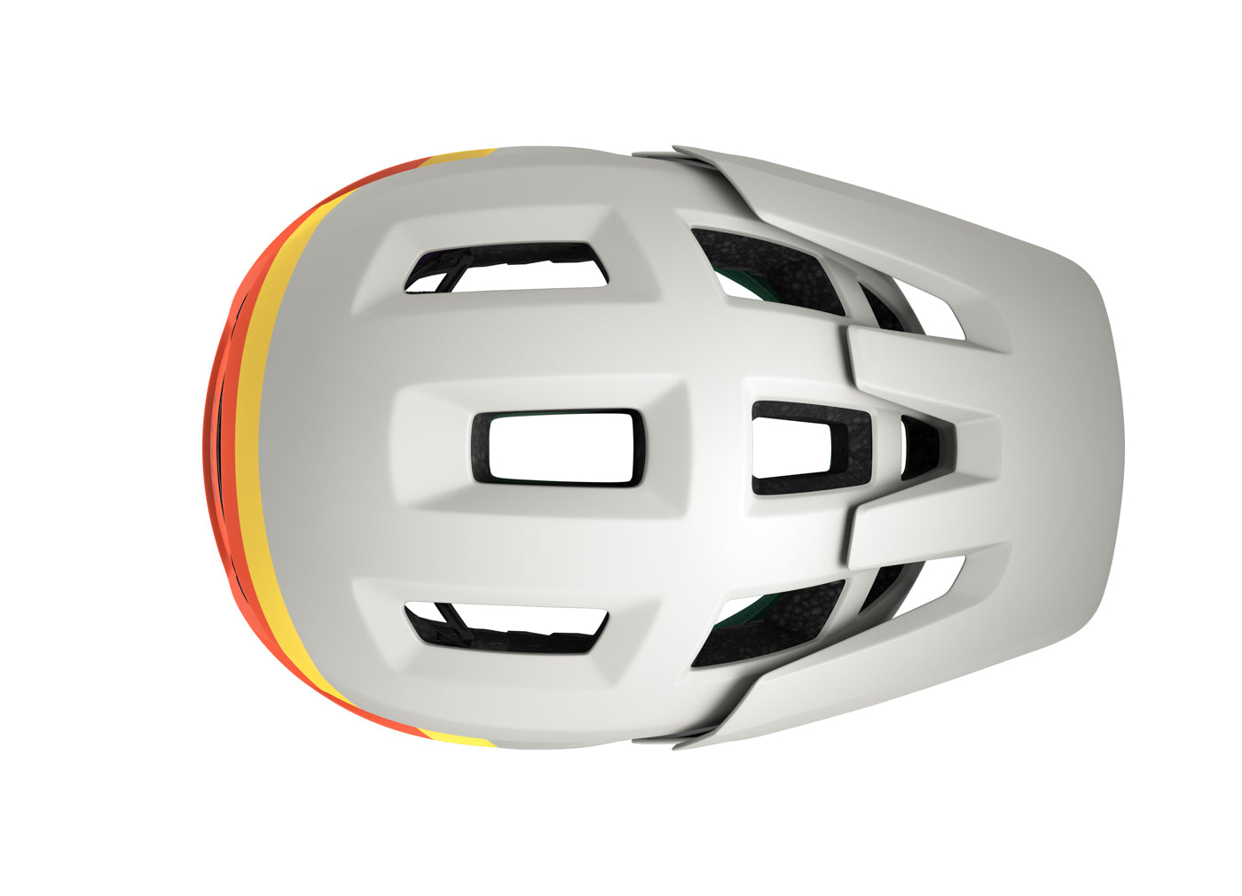 Lazer Coyote KinetiCore Bike Helmet (White Orange Cal)