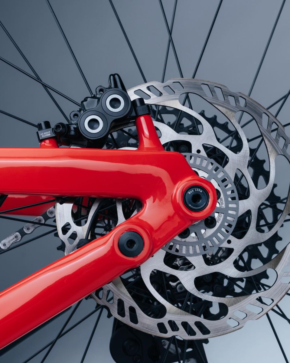 Close-up of brakes on Steppenwolf Tundra 9
