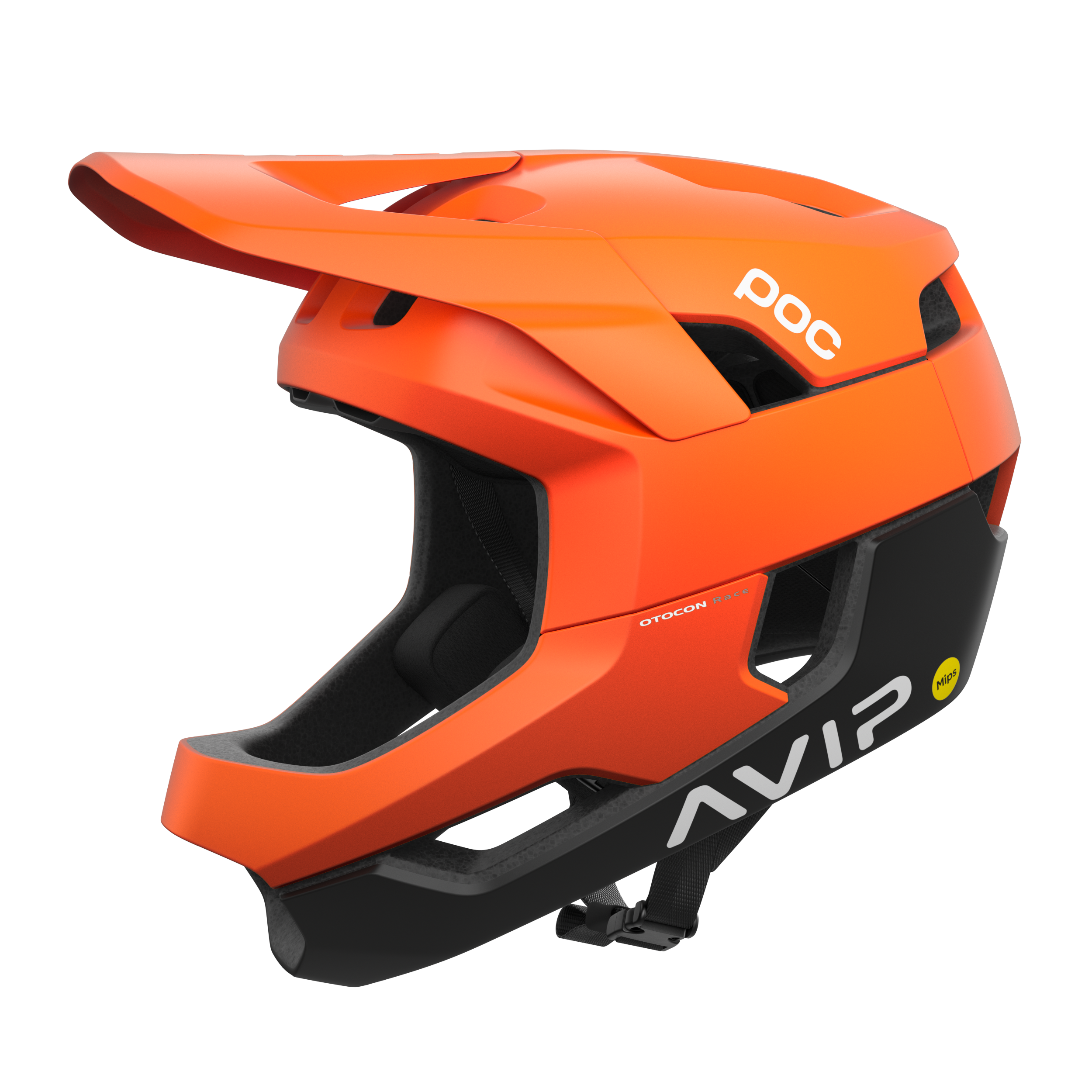 POC Otocon Race Mips Full Face Helmet (Fluorescent Orange)