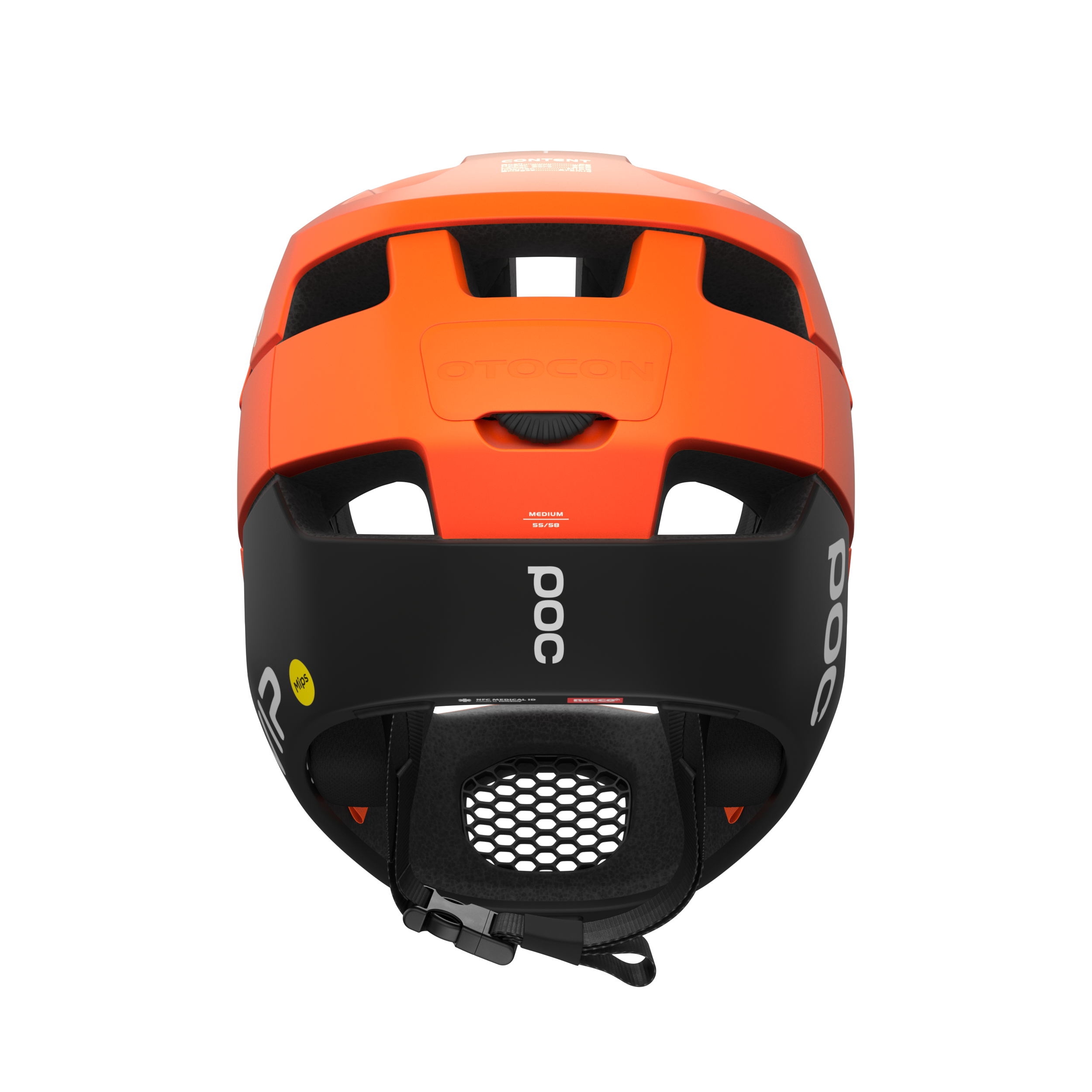 POC Otocon Race Mips Full Face Helmet (Fluorescent Orange)