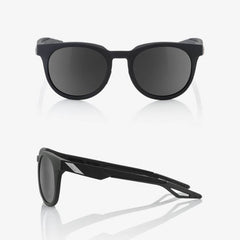 100% Campo Sunglasses - Soft Tact Black - Grey PeakPolar