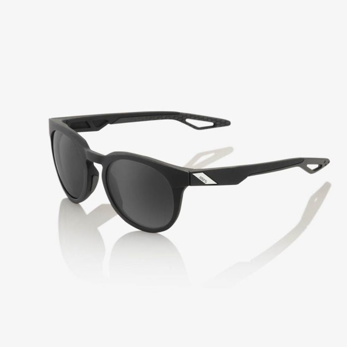 100% Campo Sunglasses - Soft Tact Black - Grey PeakPolar