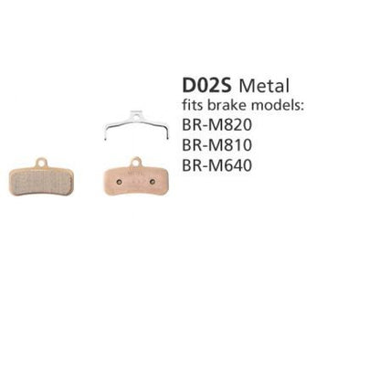 Shimano Disc Brake Pads - D02S Metal