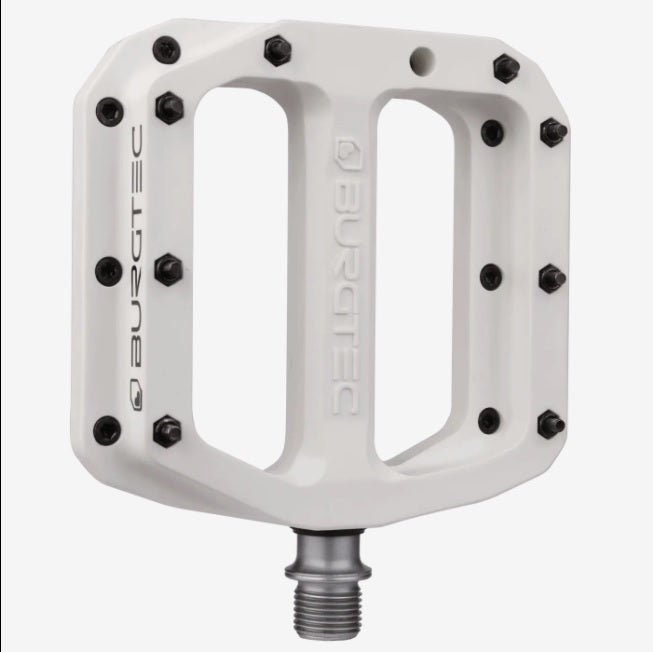 Burgtec MK4 Composite Pedals - Damn right white