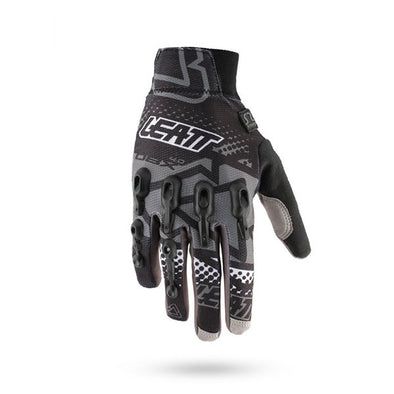 Leatt DBX 4.0 Windblock Bicycle Gloves with Premium Protection in black.