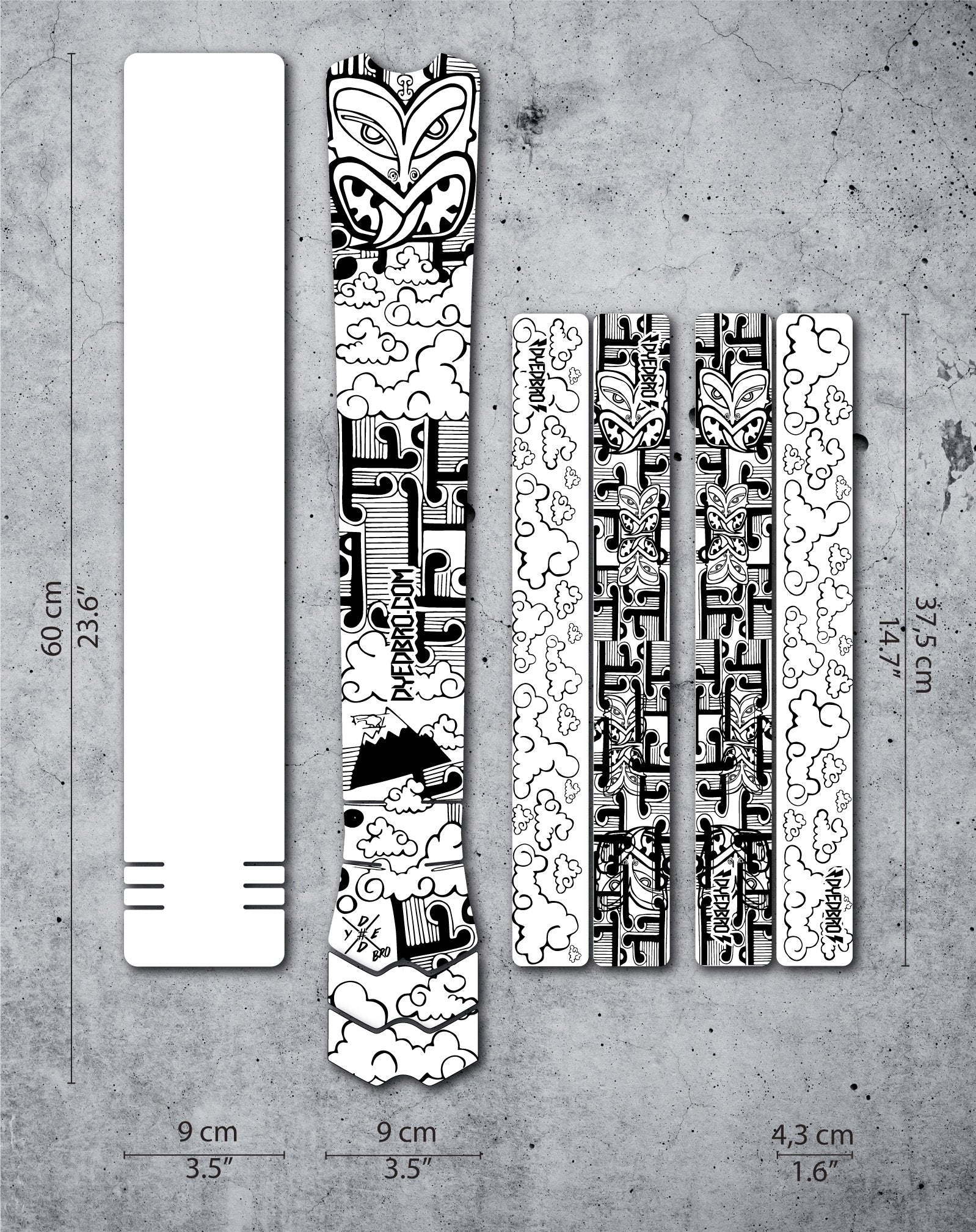 Dyedbro Aotearoa Black full frame protection kit