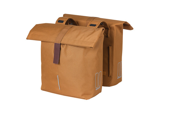BASIL - CITY DOUBLE BAG in camo brown