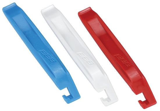 BBB Easylift Tyre Levers in blue, white and red