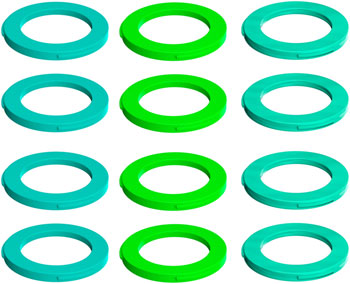 Magura Caliper Cover Kit Green/Blue/Dark Blue