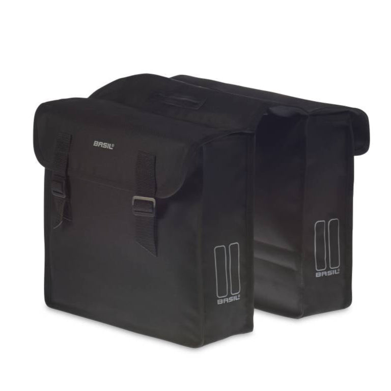 Bicycle Double Panier Bag Mara in black from Basil