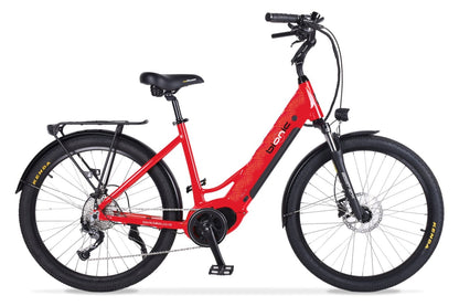 Bionic City-X2 Mid Drive electric bike red