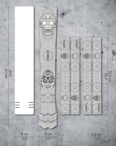 Dyedbro Dia De Muertos Black Full Frame Protection Kit