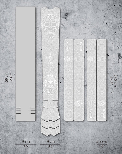 Dyedbro Dia De Muertos White Full Frame Protection Kit