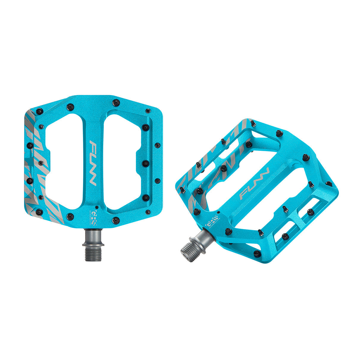 Funn Funndamental Flat Pedals - Turquoise