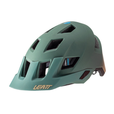 Leatt 2022 Half Shell Helmet MTB AllMtn 1.0 V22 in Ivy side product picture