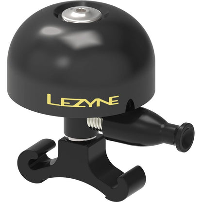 Lezyne classic bicycle Brass Bell in black.