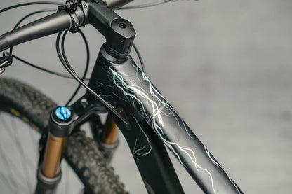 Dyedbro Lightning Green Top tube