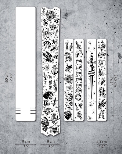 Dyedbro Old School Tatto Black Full Frame Protection kit