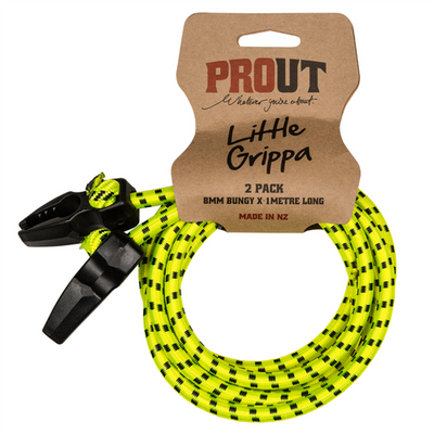 Prout Little Grippa Bungy Cord  8mm x 1 metre long in yellow