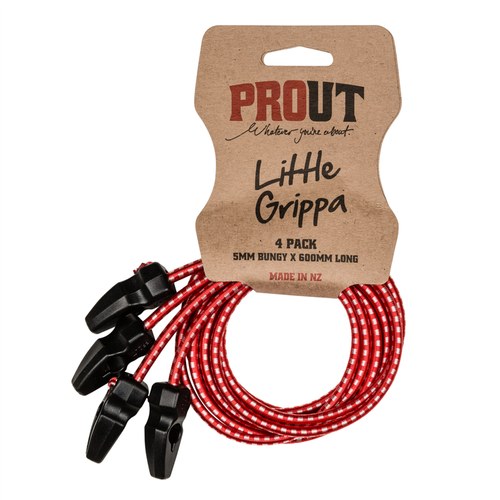Prout Little Grippa Bungy Cord 5mm x 600mm long (4 pack)