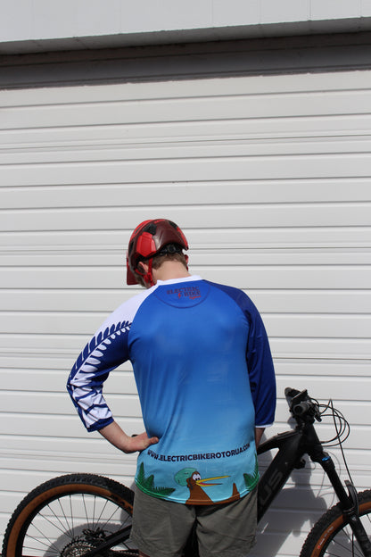 Kiwi New Zealand MTB Jersey - in light blue