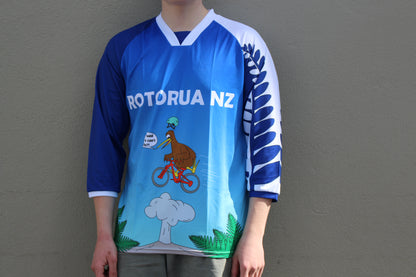 Kiwi New Zealand MTB Jersey - in light blue