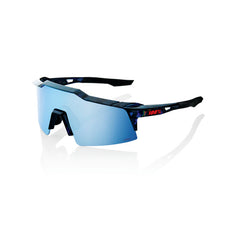 100% S3 Black Holograpic Sunglasses - Hiper Blue