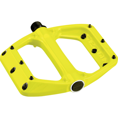 Spank Spoon DC MTB Flat Pedal in yellow side