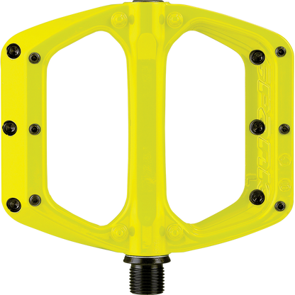 Spank Spoon DC MTB Flat Pedal in yellow